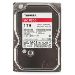 Жесткий диск Toshiba P300 1TB 64MB 7200RPM 3.5" (HDWD110UZSVA) (Восстановлено продавцом, 626366)