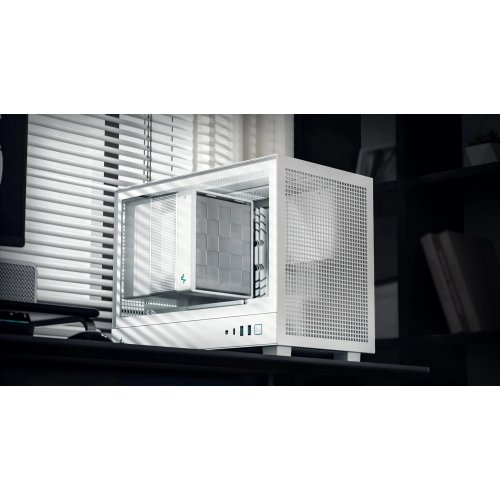 Photo Deepcool CH160 Tempered Glass without PSU (R-CH160-WHNGI0-G-1) White