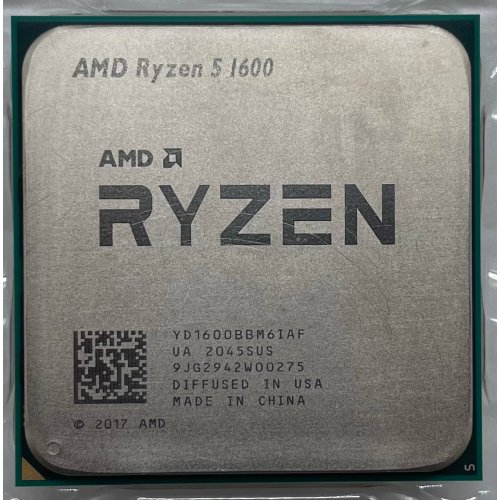Купить Процессор AMD Ryzen 5 1600 3.2(3.6)GHz sAM4 Tray (YD1600BBM6IAF) (Восстановлено продавцом, 626434) с проверкой совместимости: обзор, характеристики, цена в Киеве, Днепре, Одессе, Харькове, Украине | интернет-магазин TELEMART.UA фото