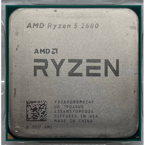 Купить Процессор AMD Ryzen 5 2600 3.4(3.9)GHz 16MB sAM4 Tray (YD2600BBM6IAF) (Восстановлено продавцом, 626457) с проверкой совместимости: обзор, характеристики, цена в Киеве, Днепре, Одессе, Харькове, Украине | интернет-магазин TELEMART.UA фото