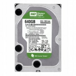 Жесткий диск Western Digital Green 640GB 16Mb 3.5" (WD6400AACS) (Восстановлено продавцом, 626461)