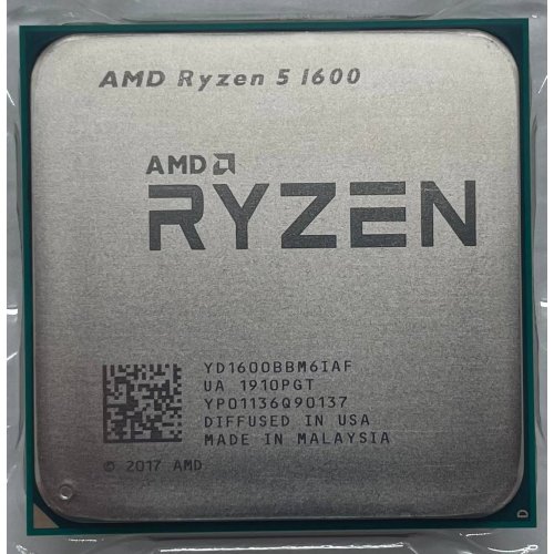 Купить Процессор AMD Ryzen 5 1600 3.2(3.6)GHz sAM4 Tray (YD1600BBAE) (Восстановлено продавцом, 626998) с проверкой совместимости: обзор, характеристики, цена в Киеве, Днепре, Одессе, Харькове, Украине | интернет-магазин TELEMART.UA фото