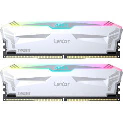 Фото Lexar DDR5 32GB (2x16GB) 6400Mhz Ares RGB White (LD5EU016G-R6400GDWA)