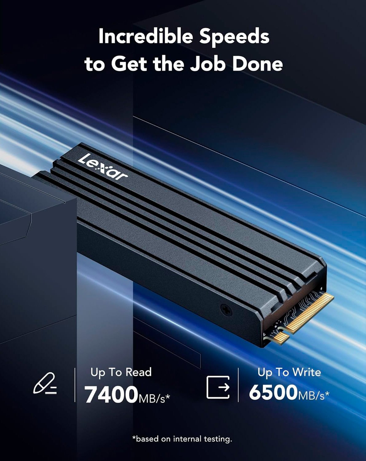 Купить SSD-диск Lexar NM790 3D NAND TLC 2TB M.2 with Heatsink (2280 PCI-E)  NVMe x4 (LNM790X002T-RN9NG) с проверкой совместимости: обзор
