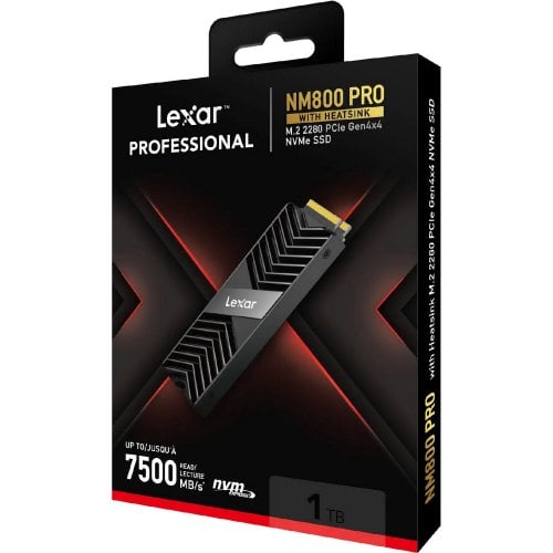Фото SSD-диск Lexar NM800 Pro 3D NAND TLC 1TB M.2 with Heatsink (2280 PCI-E) NVMe x4 (LNM800P001T-RN8NG)