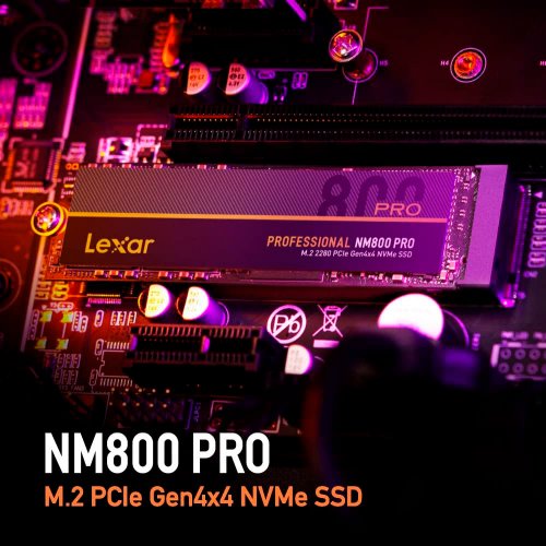 Фото SSD-диск Lexar NM800 Pro 3D NAND TLC 1TB M.2 (2280 PCI-E) NVMe x4 (LNM800P001T-RNNNG)