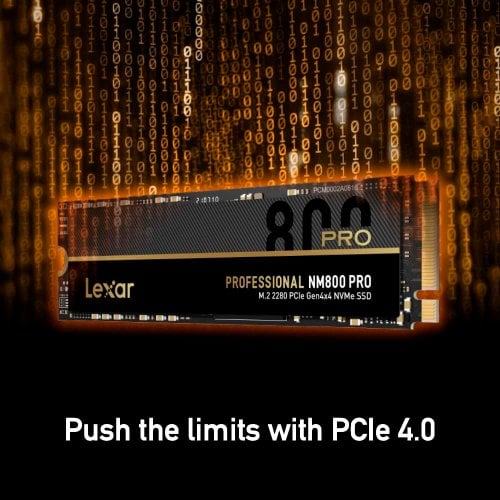 Photo SSD Drive Lexar NM800 Pro 3D NAND TLC 1TB M.2 (2280 PCI-E) NVMe x4 (LNM800P001T-RNNNG)