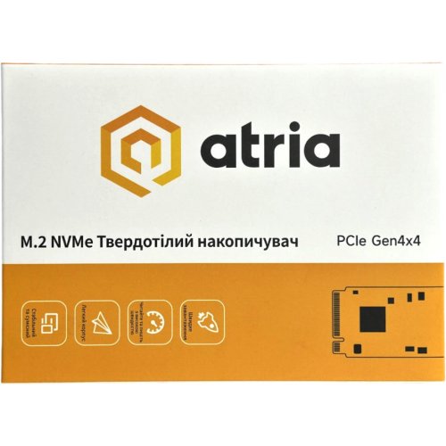 Купить SSD-диск ATRIA N7S 3D NAND TLC 512GB M.2 (2280 PCI-E) NVMe x4 (ATNVMN7S/512) с проверкой совместимости: обзор, характеристики, цена в Киеве, Днепре, Одессе, Харькове, Украине | интернет-магазин TELEMART.UA фото