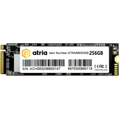 SSD-диск ATRIA X500S 3D NAND TLC 256GB M.2 (2280 PCI-E) NVMe x4 (ATNVMX500S/256)