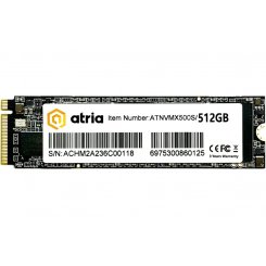 SSD-диск ATRIA X500S 3D NAND TLC 512GB M.2 (2280 PCI-E) NVMe x4 (ATNVMX500S/512)