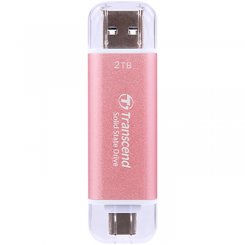 SSD-диск Transcend ESD310 3D NAND 1TB USB + USB Type-C (TS1TESD310P) Pink