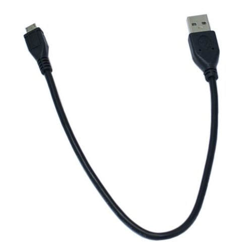 Кабель Smartfortec USB 2.0 microUSB 0.3m (SFU-AMM-0.3M) Black купити в Україні | Telemart фото