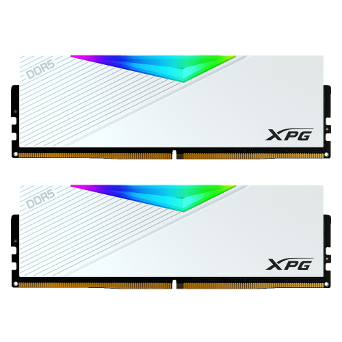 Фото ОЗУ ADATA DDR5 32GB (2x16GB) 5200Mhz XPG Lancer RGB White (AX5U5200C3816G-DCLARWH)