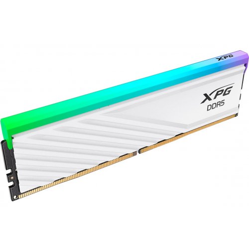 Фото ОЗУ ADATA DDR5 64GB (2x32GB) 6000Mhz XPG Lancer Blade RGB White (AX5U6000C3032G-DTLABRWH)