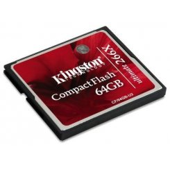 Карта памяти Kingston Compact Flash Ultimate 64GB 266x (CF/64GB-U2)