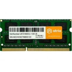 ОЗУ ATRIA SODIMM DDR3 8GB 1600Mhz (UAT31600CL11SK1/8)