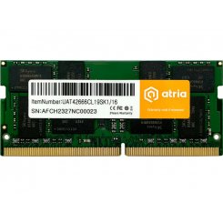 ОЗУ ATRIA SODIMM DDR4 16GB 2666Mhz (UAT42666CL19SK1/16)
