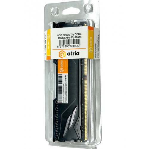Photo RAM ATRIA DDR4 8GB 3200Mhz Fly Black (UAT43200CL18B/8)