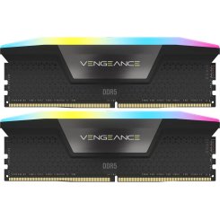 ОЗП Corsair DDR5 32GB (2x16GB) 5600Mhz Vengeance RGB Black (CMH32GX5M2B5600C40K)