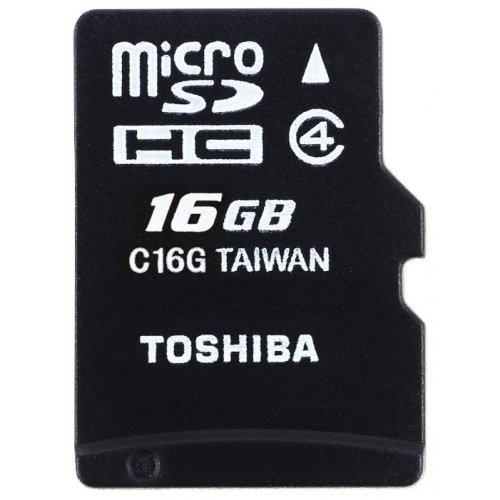 Купить Карта памяти Toshiba microSDHC 16GB Class 4 (с адаптером) (THN-M102K0160M2) - цена в Харькове, Киеве, Днепре, Одессе
в интернет-магазине Telemart фото