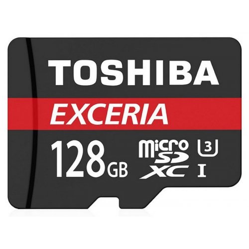 Купить Карта памяти Toshiba Exceria microSDXC 128GB Class 10 UHS-I U3 (с адаптером) (THN-M302R1280EA) - цена в Харькове, Киеве, Днепре, Одессе
в интернет-магазине Telemart фото