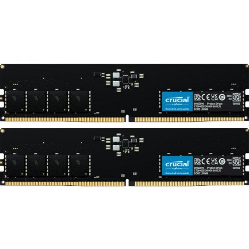 Photo RAM Crucial DDR5 32GB (2x16GB) 5200Mhz (CT2K16G52C42U5)