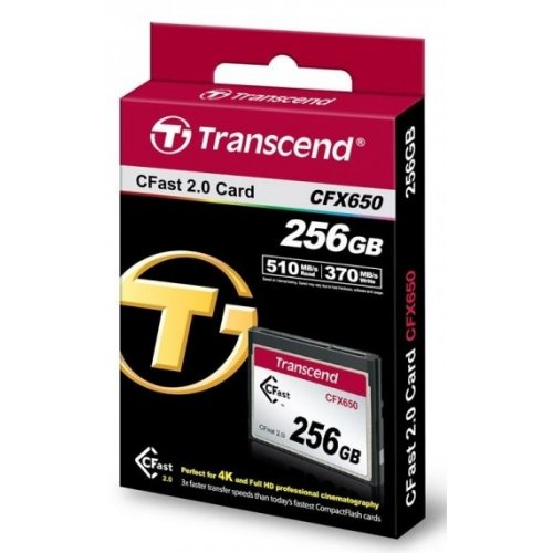 Карта памяти Transcend Compact Flash 256GB X650 (TS256GCFX650) купить в Украине | Telemart фото