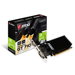 Видеокарта MSI GeForce GT 710 1024MB (GT 710 1GD3H LP) (Восстановлено продавцом, 627713)