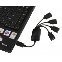 Фото USB-хаб Lapara USB 2.0 4-ports (LA-UH803-A) Black