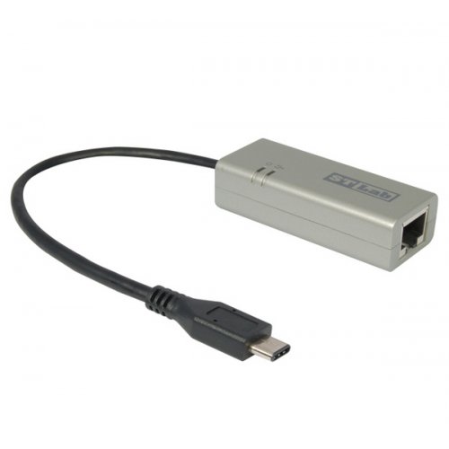 stlab STlab USB 3.1 to LAN 0,2m 1000Mb/s, Type-C (U-1320) Silver