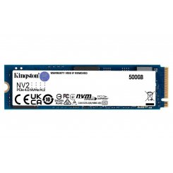 Уценка ssd-диск Kingston NV2 3D NAND 500GB M.2 (2280 PCI-E) NVMe x4 (SNV2S/500G) (Повреждение упаковки, 628301)