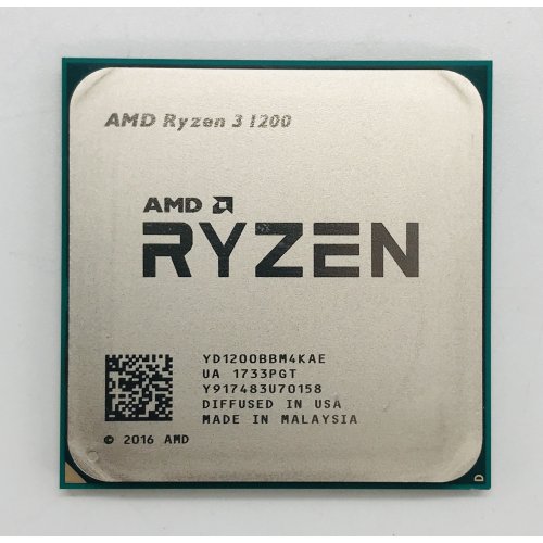 Купить Процессор AMD Ryzen 3 1200 3.1(3.4)GHz sAM4 Tray (YD1200BBM4KAE) (Восстановлено продавцом, 628499) с проверкой совместимости: обзор, характеристики, цена в Киеве, Днепре, Одессе, Харькове, Украине | интернет-магазин TELEMART.UA фото