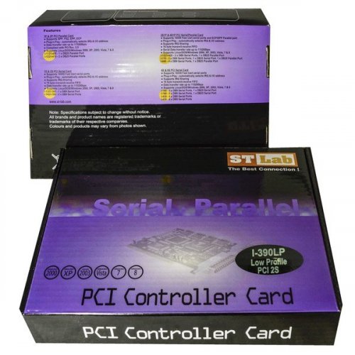 Купить Контроллер STlab PCI to COM RS232 2 ports (I-390LP) - цена в Харькове, Киеве, Днепре, Одессе
в интернет-магазине Telemart фото