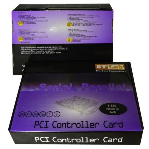 Купить Контроллер STlab PCI to COM+LPT RS232 (I-420) - цена в Харькове, Киеве, Днепре, Одессе
в интернет-магазине Telemart фото