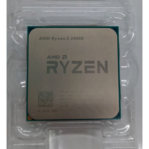 Купить Процессор AMD Ryzen 5 2400G 3.6(3.9)GHz sAM4 Tray (YD2400C5FB) (Восстановлено продавцом, 628808) с проверкой совместимости: обзор, характеристики, цена в Киеве, Днепре, Одессе, Харькове, Украине | интернет-магазин TELEMART.UA фото
