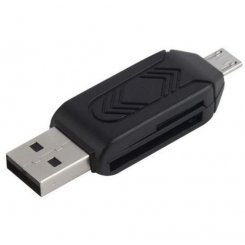 Кардрідер STLab USB 2.0 microSD(HC) OTG (U-375) Black