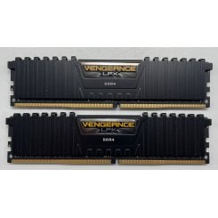 Озу Corsair DDR4 16GB (2x8GB) 2666Mhz Vengeance LPX Black (CMK16GX4M2A2666C15) (Восстановлено продавцом, 629700)