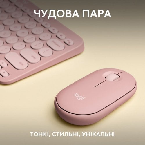 Купити Комплект Logitech Pebble 2 Combo (920-012241) Rose - ціна в Києві, Львові, Вінниці, Хмельницькому, Франківську, Україні | інтернет-магазин TELEMART.UA фото