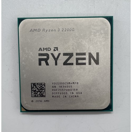 Купить Процессор AMD Ryzen 3 2200G 3.5(3.7)GHz sAM4 Box (YD2200C5FBBOX) (Восстановлено продавцом, 630182) с проверкой совместимости: обзор, характеристики, цена в Киеве, Днепре, Одессе, Харькове, Украине | интернет-магазин TELEMART.UA фото