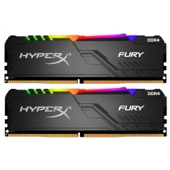 Озу HyperX DDR4 16GB (2x8GB) 2666Mhz Fury RGB (HX426C16FB3AK2/16) (Восстановлено продавцом, 630388)