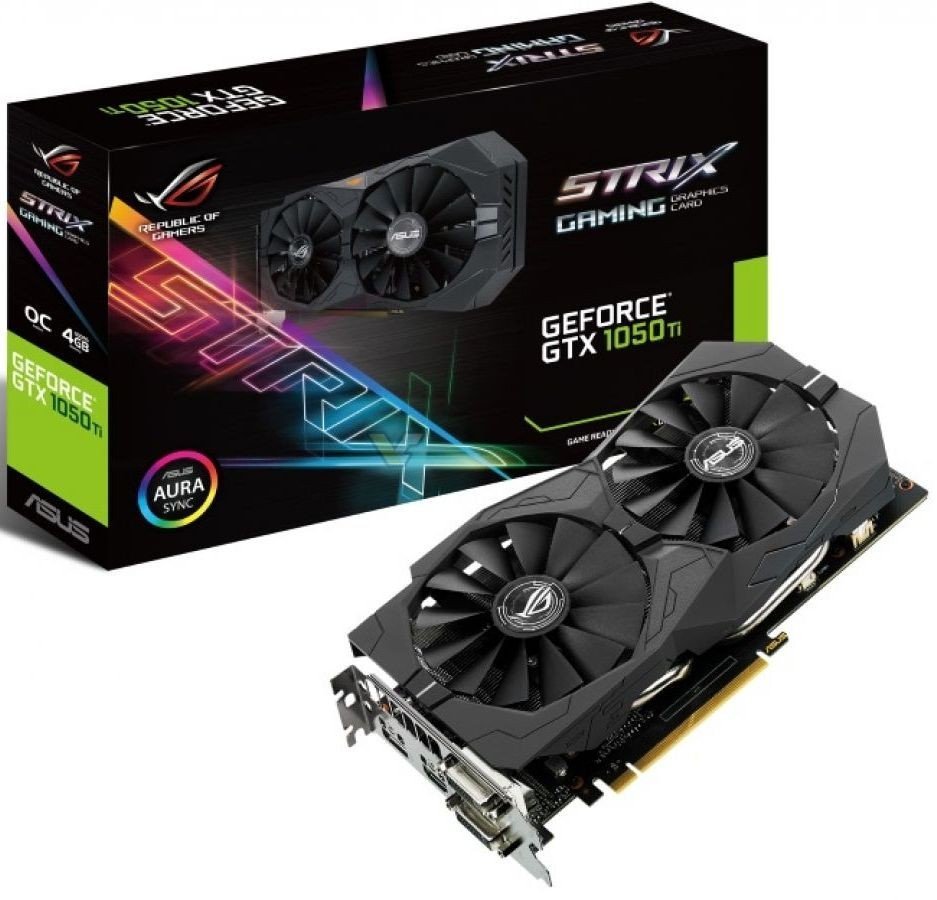 Купить Видеокарта Asus ROG GeForce GTX 1050 Ti STRIX 4096MB  (STRIX-GTX1050Ti-4G-GAMING) (Восстановлено продавцом, 630434) с проверкой  совместимости: обзор, характеристики, цена в Киеве, Днепре, Одессе,  Харькове, Украине | интернет-магазин TELEMART.UA