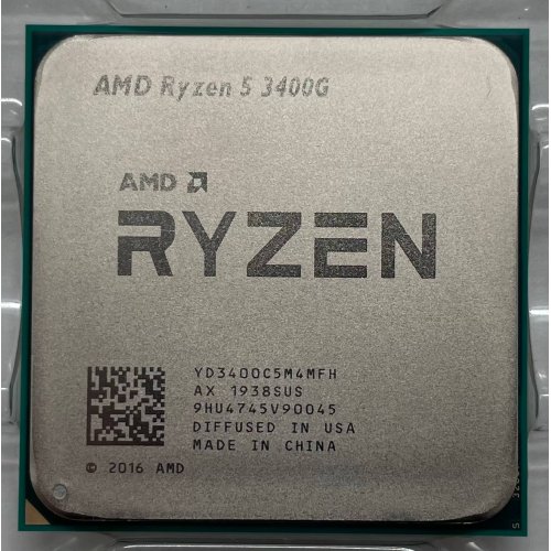 Купить Процессор AMD Ryzen 5 3400G 3.7(4.2)GHz 4MB sAM4 Tray (YD3400C5M4MFH) (Восстановлено продавцом, 630460) с проверкой совместимости: обзор, характеристики, цена в Киеве, Днепре, Одессе, Харькове, Украине | интернет-магазин TELEMART.UA фото