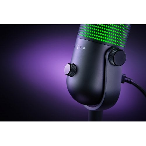 Купити Мікрофон Razer Seiren V3 Chroma (RZ19-05060200-R3M1) White - ціна в Києві, Львові, Вінниці, Хмельницькому, Франківську, Україні | інтернет-магазин TELEMART.UA фото