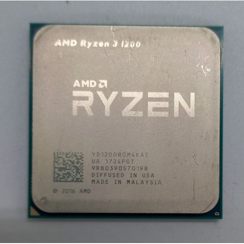 Купить Процессор AMD Ryzen 3 1200 3.1(3.4)GHz sAM4 Tray (YD1200BBM4KAE) (Восстановлено продавцом, 630902) с проверкой совместимости: обзор, характеристики, цена в Киеве, Днепре, Одессе, Харькове, Украине | интернет-магазин TELEMART.UA фото