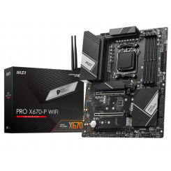 Материнська плата MSI PRO X670-P WIFI (sAM5, AMD X670) (Відновлено продавцем, 631133)