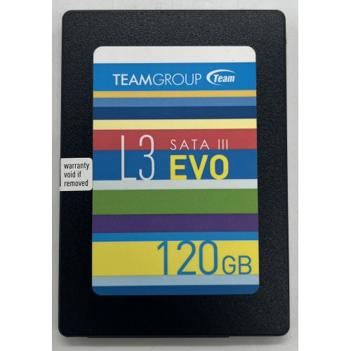 Купить Ssd-диск Team L3 EVO 120GB 2.5'' (T253LE120GTC101) (Восстановлено продавцом, 631702) с проверкой совместимости: обзор, характеристики, цена в Киеве, Днепре, Одессе, Харькове, Украине | интернет-магазин TELEMART.UA фото