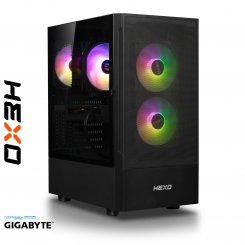 Комп'ютер HEXO Gaming RTX4060 Pro (HGP-5600N4060-16S1TBK) Black / AMD Ryzen 5 5600 (3.5-4.4), 6 ядер / RTX 4060 / 16 ГБ (DDR4) / 1024 ГБ (SSD)
