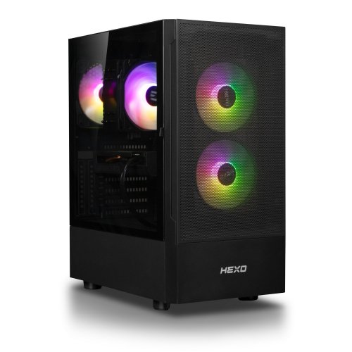 Компьютер HEXO Gaming RTX4060 Pro (HGP-5600N4060-16S1TBK) Black купить в Украине: Киев, Днепр, Харьков, Одесса  | Низкая цена, отзывы, характеристики от TELEMART фото