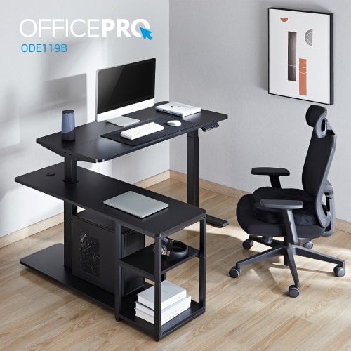 Купить Стол с электрорегулировкой высоты OfficePro ODE119 Black - цена в Харькове, Киеве, Днепре, Одессе
в интернет-магазине Telemart фото