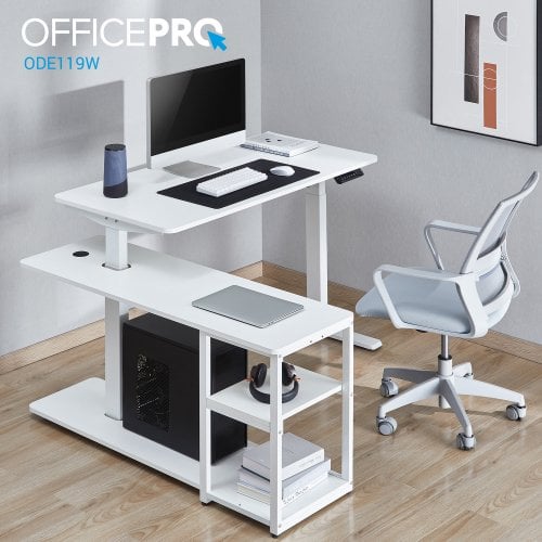 Купить Стол с электрорегулировкой высоты OfficePro ODE119 White - цена в Харькове, Киеве, Днепре, Одессе
в интернет-магазине Telemart фото